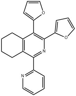 3,4-DI(FURAN-2-YL)-1-(PYRIDIN-2-YL)-5,6,7,8-TETRAHYDROISOQUINOLINE Structure