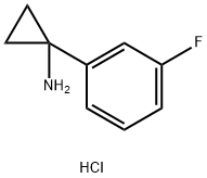 1-(3-fluorophenyl)cyclopropanamine hydrochloride Struktur