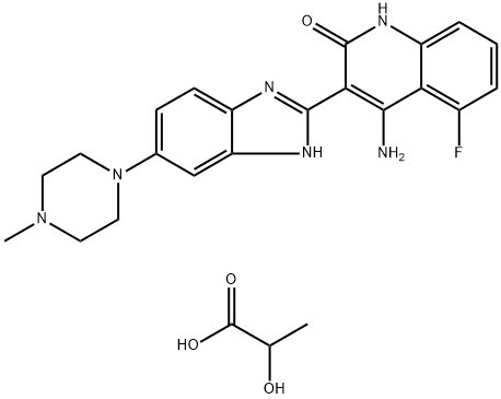 多韦替尼乳酸盐,692737-80-7,结构式