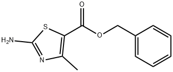 2-氨基-4-甲基-1,3-噻唑-5-羧酸苄酯 结构式