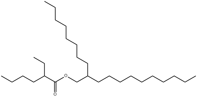 2-octyldodecyl 2-ethylhexanoate Struktur