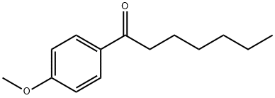 P-メトキシヘプタノフェノン 化学構造式