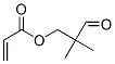 プロペン酸2,2-ジメチル-3-オキソプロピル 化学構造式