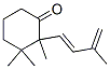 2,3,3-Trimethyl-2-[(E)-3-methyl-1,3-butadien-1-yl]cyclohexanone 结构式