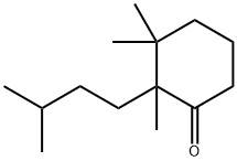 2,3,3-Trimethyl-2-(3-methylbutyl)cyclohexanone Structure