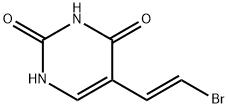 5-[(E)-2-ブロモビニル]ウラシル 化学構造式
