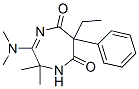 1H-1,4-Diazepine-5,7(2H,6H)-dione, 3-(dimethylamino)-6-ethyl-2,2-dimet hyl-6-phenyl-,69315-95-3,结构式