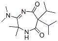 3-(Dimethylamino)-2,2-dimethyl-6,6-bis(1-methylethyl)-1H-1,4-diazepine-5,7(2H,6H)-dione,69315-97-5,结构式