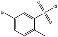 5-ブロモ-2-メチルベンゼンスルホニルクロリド 化学構造式