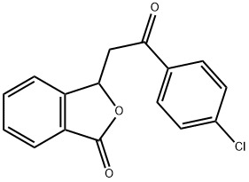 3-[2-(4-chlorophenyl)-2-oxoethyl]-2-benzofuran-1(3H)-one Struktur