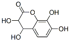 2H-1-Benzopyran-2-one, 3,4-dihydro-3,4,7,8-tetrahydroxy- (9CI) Structure