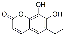 2H-1-Benzopyran-2-one, 6-ethyl-7,8-dihydroxy-4-methyl- (9CI),693289-02-0,结构式