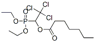 [2,2,2-Trichloro-1-(heptanoyloxy)ethyl]phosphonic acid diethyl ester Struktur