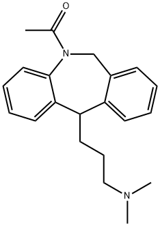 6,11-Dihydro-5-acetyl-11-(3-dimethylaminopropyl)-5H-dibenz[b,e]azepine,69352-70-1,结构式
