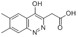 6,7-Dimethyl-4-hydroxy-3-cinnolineacetic acid,69352-78-9,结构式