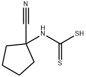 1-Cyanocyclopentanedithiocarbamic acid Struktur