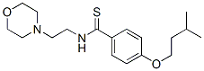 p-(3-Methylbutyloxy)-N-(2-morpholinoethyl)benzothioamide|