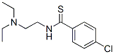 p-Chloro-N-(2-diethylaminoethyl)benzothioamide 结构式