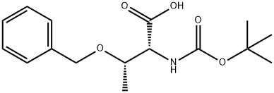 N-(tert-Butoxycarbonyl)-O-benzyl-D-threonine Struktur