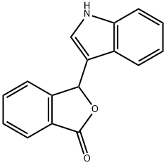 3-(1H-indol-3-yl)-3H-isobenzofuran-1-one,6936-87-4,结构式