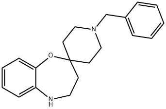 Spiro[1,5-benzoxazepine-2(3H),4'-piperidine], 4,5-dihydro-1'-(phenylMethyl)- Struktur