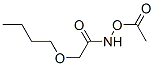 Acetamide,  N-(acetyloxy)-N-butoxy- Structure