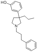 Phenol, 3-(1-(3-phenylpropyl)-3-propyl-3-pyrrolidinyl)- 结构式