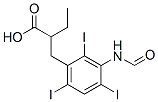 2-Ethyl-3-(3-formylamino-2,4,6-triiodophenyl)propanoic acid 结构式