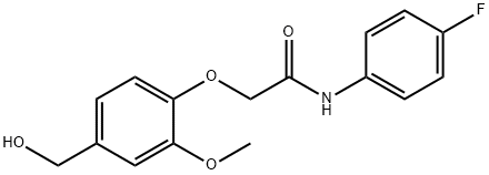 ACETAMIDE, N-(4-FLUOROPHENYL)-2-[4-(HYDROXYMETHYL)-2-METHOXYPHENOXY]-|