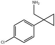 1-[1-(4-クロロフェニル)シクロプロピル]メタンアミン 化学構造式