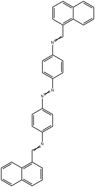 4,4'-Azobis[N-(1-naphthalenylmethylene)benzenamine] Structure