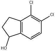 4,5-DICHLORO-2,3-DIHYDRO-1H-INDEN-1-OL 化学構造式
