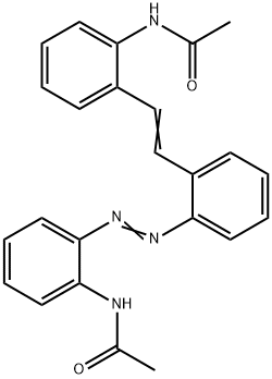 N-[2-[2-[2-[[2-(Acetylamino)phenyl]azo]phenyl]ethenyl]phenyl]acetamide,69395-27-3,结构式
