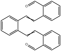 2,2'-(1,2-フェニレンジ-2,1-エテンジイル)ビスベンズアルデヒド 化学構造式