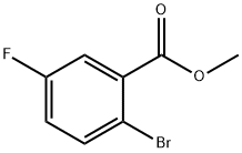 2-ブロモ-5-フルオロ安息香酸メチル 化学構造式