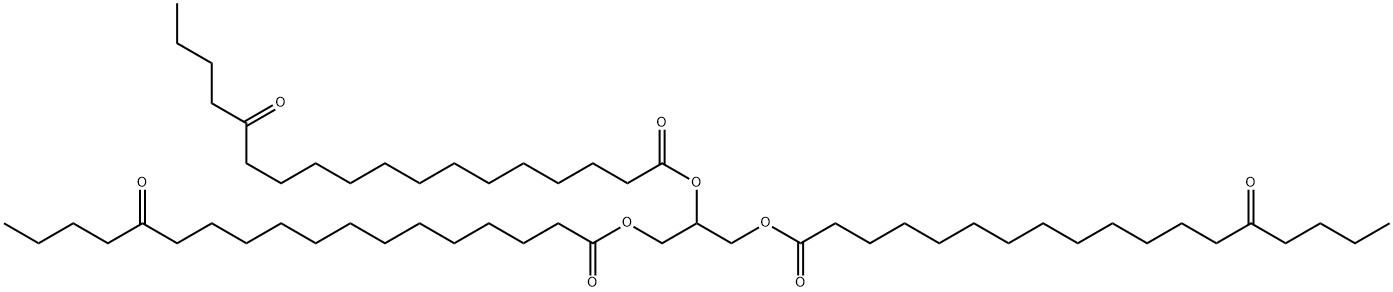 2,3-bis(14-oxooctadecanoyloxy)propyl 14-oxooctadecanoate,6943-15-3,结构式