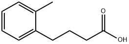 4-(2-Methylphenyl)butanoic acid 化学構造式