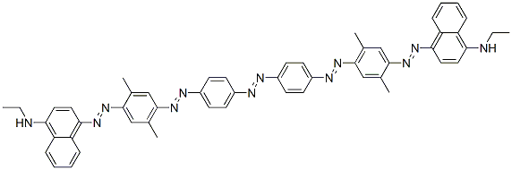 4,4'-[Azobis[4,1-phenyleneazo(2,5-dimethyl-4,1-phenylene)azo]]bis[N-ethyl-1-naphthalenamine]|