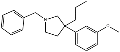 1-Benzyl-3-(m-methoxyphenyl)-3-propylpyrrolidine 结构式