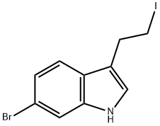 1H-INDOLE,6-BROMO-3-(2-IODOETHYL)- Struktur