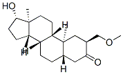(2S,5S,8S,9S,10S,13S,14S,17S)-17-hydroxy-2-(methoxymethyl)-10,13-dimet hyl-1,2,4,5,6,7,8,9,11,12,14,15,16,17-tetradecahydrocyclopenta[a]phena nthren-3-one Struktur