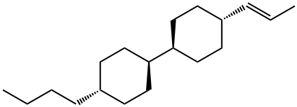 TRANS,TRANS-4''-BUTYL-4-PROPENYL-BICYCLOHEXYL Structure