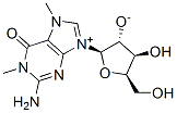 (2R,3R,4S,5R)-2-(2-amino-1,7-dimethyl-6-oxopurin-9-ium-9-yl)-4-hydroxy-5-(hydroxymethyl)oxolan-3-olate|