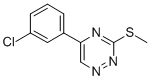 1,2,4-Triazine, 5-(3-chlorophenyl)-3-(methylthio)- Structure