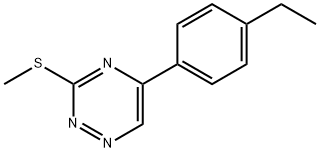 5-(p-Ethylphenyl)-3-methylthio-1,2,4-triazine Struktur