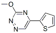 3-Methoxy-5-(2-thienyl)-1,2,4-triazine Struktur