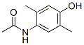 N-(4-ヒドロキシ-2,5-ジメチルフェニル)アセトアミド 化学構造式