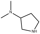 3-(ジメチルアミノ)ピロリジン 化学構造式