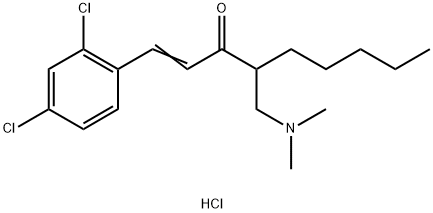 1-(2,4-dichlorophenyl)-4-dimethylaminomethyl-1-nonen-3-one Struktur