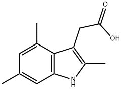 2-(2,4,6-trimethyl-1H-indol-3-yl)acetic acid Struktur